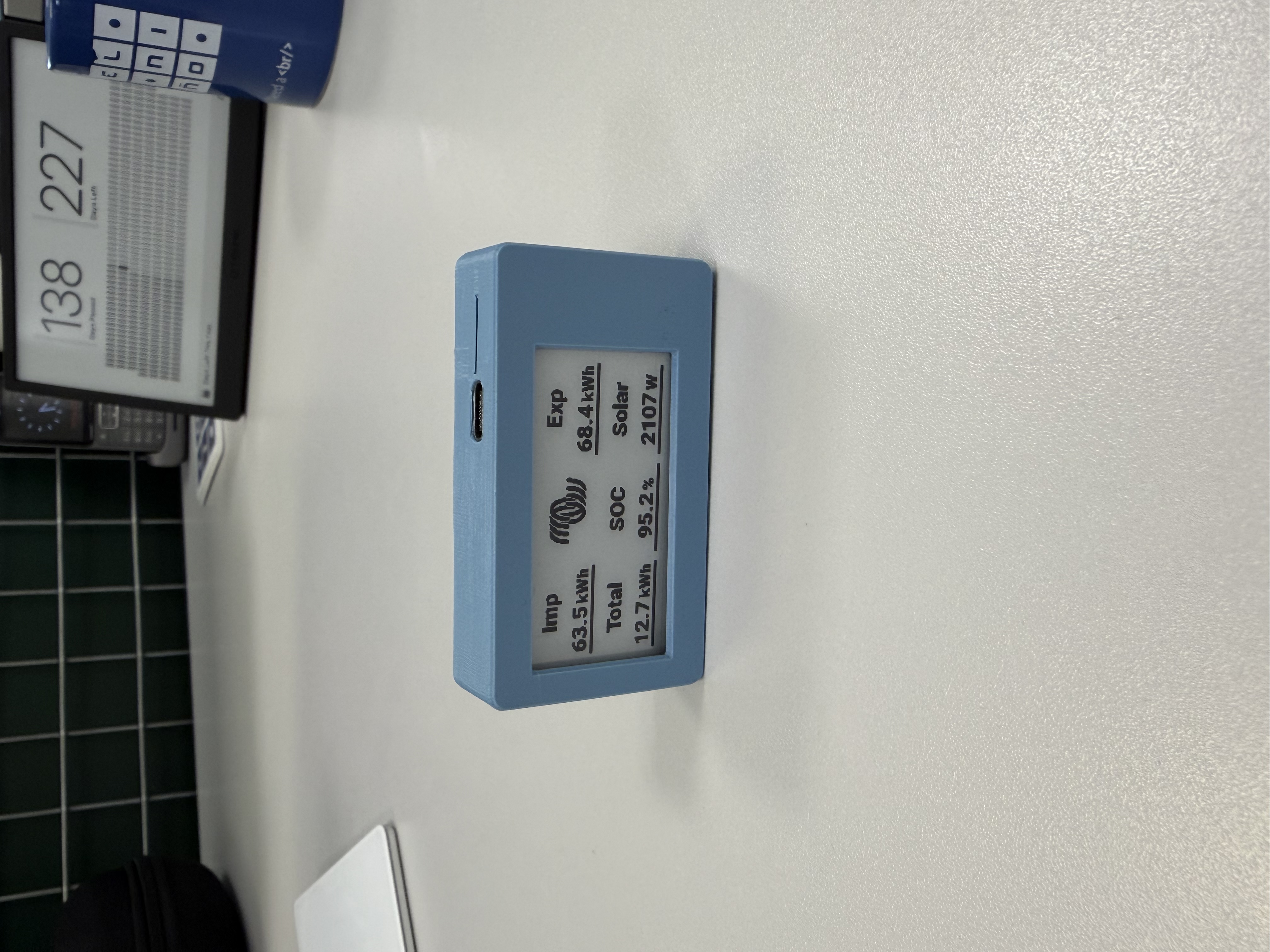 InkView Pico showing Victron VRM data